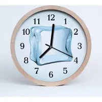 Tulup Holzuhr 30fi cm wanduhr - Ice Cube Ice