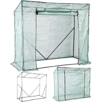 Tom Folien Gewächshaus Gh-160 XL | 1,6 m² 200 x 173 x 80 cm | 140g/m² | Gitterschutzfolie | Wasserfest | UV-Beständig