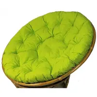 Rattani Polster für Papasansessel , Auflage , Ersatzpolster Papasan D 120 cm , Stoff Loneta hell grün