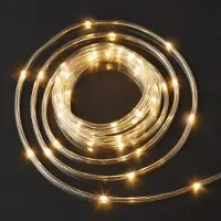 Hellum Lichtschlauch LED Lichterkette klar 50 LEDs Deko Outdoor IP44 Party Garten