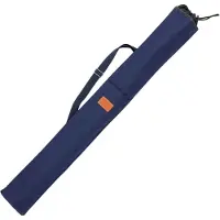Markenlos Visparaplutas - verstellbarer Schulterriemen - Angel Schutz mit elastischem Verschluss - Spinnfischen - Baitcasting Surfangel - 1,2 m Blau - Classique