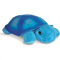 Cloud B Nachtlicht Twilight Turtle Blau mit Sternenprojektion, 7 Sternbildern, 3 Farben & Abschaltautomatik