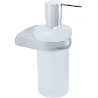 Bravat Metasoft Flüssigseifenspender 816010 Glas satiniert, chrom