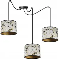 Light11 HOME Spinnen Pendelleuchte Gold – Moderne Hängelampe mit Lampenschirm Deckenleuchte Design
