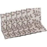 GO-DE Textil, Sesselauflage Niederlehner, 6er-Set, Farbe: braun-beige, Maße ca.: 98 cm x 48 cm x 5 cm