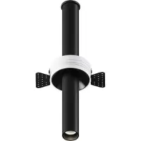 Licht-Erlebnisse Boden Einbauleuchte LED Aluminium rund Ø 3 cm Weiß Schwarz 3000 K warmweiß 460 lm Bodeneinbaustrahler