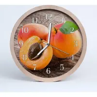 Tulup Holzuhr 20fi cm wanduhr - Aprikose Obst