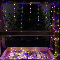 Gartenpirat Eisregen Draht-Lichterkette 6m 450 Micro-LED bunt Weihnachten außen