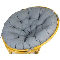 Rattani Polster für Papasansessel , Ersatzpolster Papasan D 120 cm , Fb. grau / blau