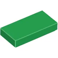 LEGO 1x2 Fliesen 3069 - 100 Stück Grün