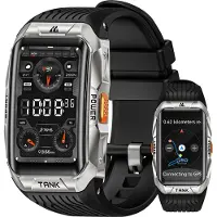 Kospet Tank X2 Ultra Smartwatch GPS und Telefonfunktion, Fitness Tracker mit 60 Tage Akkulaufzeit, 50M wasserdicht, Bluetooth anrufen, 1.64“ AMOLED