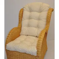 Rattani - Polster / Kissen / Ersatzpolster für Rattan Ohrensessel / Rattansessel , Color beige