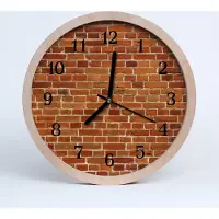 Tulup Holzuhr 30fi cm wanduhr - Mauer Architektur