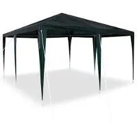 vidaXL Desgin Partyzelt Grün 4x4 m PE - Pavillons & Partyzelte 42003424