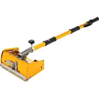 StarTech.com Trockenbauwerkzeug - Flachbox-Set - 26,5 cm Breite - Aluminiumlegierung - Teleskopstiel 105–168 cm - Für Fugenspachteln und Finish - Gelb