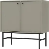 Masseno Kommode TORINO 84 cm Sideboard mit 2 Türen für Wohnzimmer Schlafzimmer Modern 84x41x86 cm Hellgrün / Hellgrün