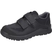 Ricosta Sneaker NIRO von PEPINO Glattleder/Textil Klettverschluss Textilfutter Jungen Schwarz Größe 33