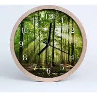 Tulup Holzuhr 20fi cm wanduhr - Natur Wald Natur