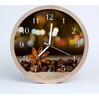 Tulup Holzuhr 30fi cm wanduhr - Anise Runde