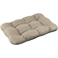 Domarex Wasserdichtes Hundebett Beige, 120x70cm - Weiches Hundekissen Orthopädisches Haustierbett mit Rutschfestem Boden und Waschbarem Bezug