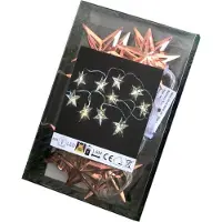 Gift Company Gift-Company Lichterkette LED batteriebetrieben Stern kupferfarben L ca. 1,6 m