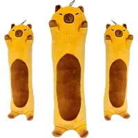 SOMA Capybara Kuscheltier Kissen braun Figur Plüsch 83 cm Plüsch Kuschelkissen Zuglufttier