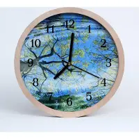 Tulup Holzuhr 20fi cm wanduhr - Wasser Bäume Landschaft
