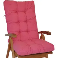 Rattani Polster für Gartenstuhl , Hochlehner Auflage Sylva , Gr. 120 x 50 cm , Color rosa Antico (alt rosa)