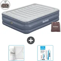 Bestway Luftmatratze - 2-Personen - 152 x 203 x 51 cm - Grau - Inklusive Zubehör