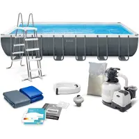 Intex Rahmen-Gartenpool 732 x 366 x 132 cm 10 in 1 26364