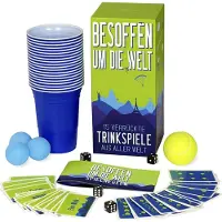 Gesellschaftsspielset mit 15 alkoholischen Spielen aus aller Welt für Erwachsene