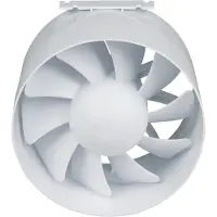 EasyPART passend für 10032337 EUROPART Rohreinschubventilator Belüftungsventilator 1000031095-000 Rundrohrlüfter Rohrgebläse Lüfter Ventilator 150er weiß für Be und