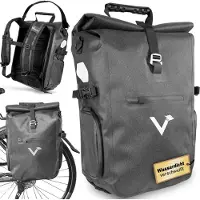 Markenlos 3-in-1 Fahrradtasche - Hochwertiger Wasserdichter Rucksack und Umhängetasche - 23L - Umweltfreundliches TPU