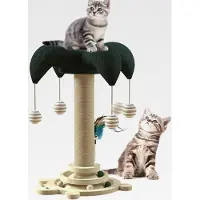 Markenlos Für Katzen, Sisal Kratzpfosten, Interaktive Rollball Drehscheibe Zum Möbelschutz Für Kleinere Wohnungen
