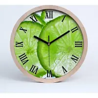 Tulup Holzuhr 25fi cm wanduhr - schwarze Spitzen - Kalk unter Wasser