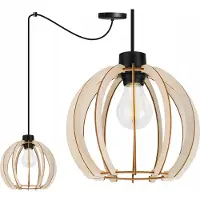 Light11 HOME Moderne Led-Deckenhängelampe Aus Holz
