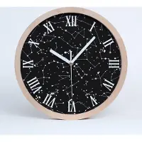 Tulup Holzuhr 25fi cm wanduhr - weiße Spitzen - Konstellation