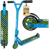 RE:SPORT Stunt Scooter REVO für Kinder & Erwachsene mit Ständer | Profi Stuntroller 100mm PolyurethanWheels & Y-Bar | Stuntscooter Kickscooter ABEC 9 Kugellager | Tretroller Trickroller