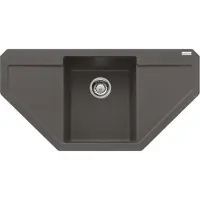 Franke Maris MRG 612-97 E Einbauspüle Schiefergrau Fragranit für Unterschrank ab 45 cm, Druckknopf - inkl.