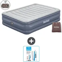 Bestway Luftmatratze - 2-Personen - 152 x 203 x 51 cm - Grau - Inklusive Zubehör
