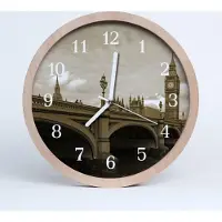 Tulup Holzuhr 30fi cm wanduhr - Bridge-Architektur