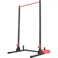 Vevor Power Cage Squat Rack, multifunktionales Power Rack Bankdrückgerät mit 28-stufig verstellbaren J-Haken, Krafttrainingsgerät für zu Hause für Langhantel-Kniebeugen, Klimmzüge und Gewichtheben