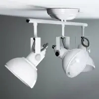 Licht-Erlebnisse Deckenspot E14 Weiß Küche Metall Retro Deckenstrahler