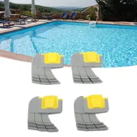 Lixada 4pcs Cyclonic Scrubbing Brushes Plastic Rubber Cyclonic Brush Replacement Parts for Zodiac MX8 Mx6 Cleaner R0714400