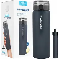 Wessper ActiveMax Clarti 0.68l Graphit Filterflasche + 1x Filter
