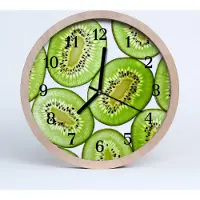 Tulup Holzuhr 30fi cm wanduhr - Kiwi Küche