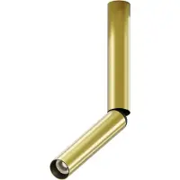 Licht-Erlebnisse LED Spot Lampe Aluminium verstellbar 3 cm breit in Messing 3000 K warmweiß 440 lm Strahler