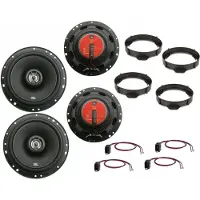DSX JBL für Mercedes CLA W117 Bj 13-19 Lautsprecher Set Tür vorne + Heck