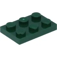 LEGO 2x3 Platten 3021 - 50 Stück Dunkelgrün