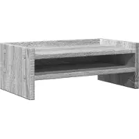 vidaXL Monitorständer Grau Sonoma 42x24x16 cm Holzwerkstoff